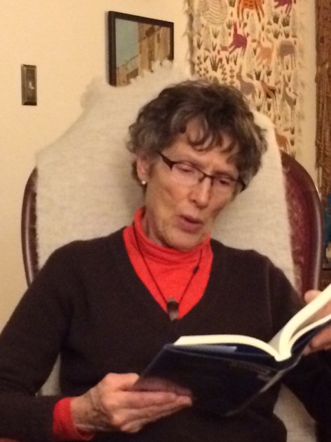 my mother taking her turn to read aloud