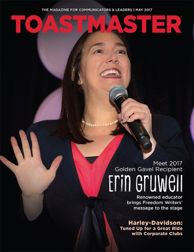 Erin Gruwell Toastmaster Magazine